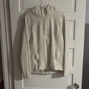 90 Degrees Light Gray Zip-Up Hoodie Jacket